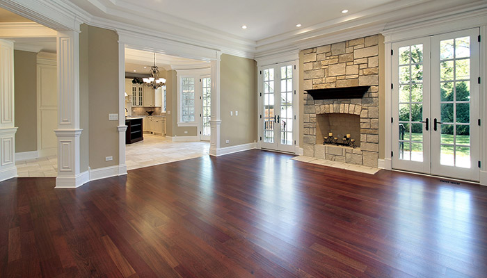 Beautifully protected hardwood flooring in a pet-friendly home
