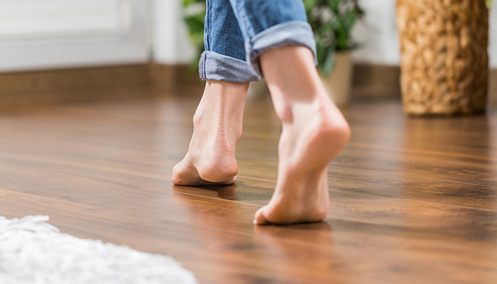 The ideal hardwood floors in a modern family home