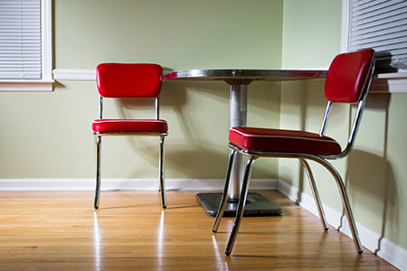 Vinyl flooring in an American home